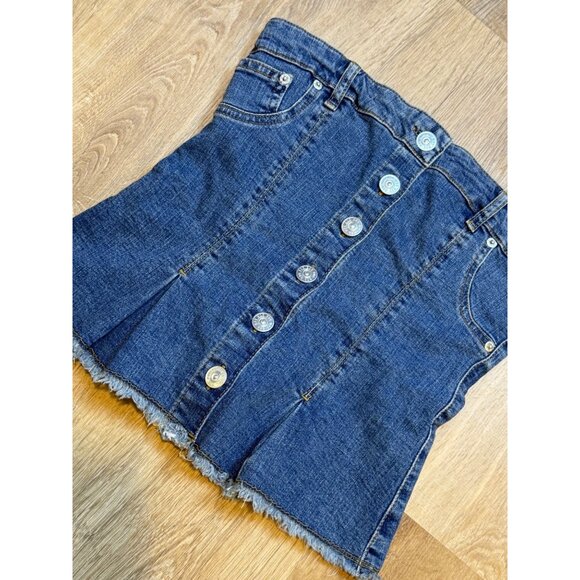 BDG Denim Corset Skirt Top Button Front & Lace-Up Back Small - Picture 5 of 5